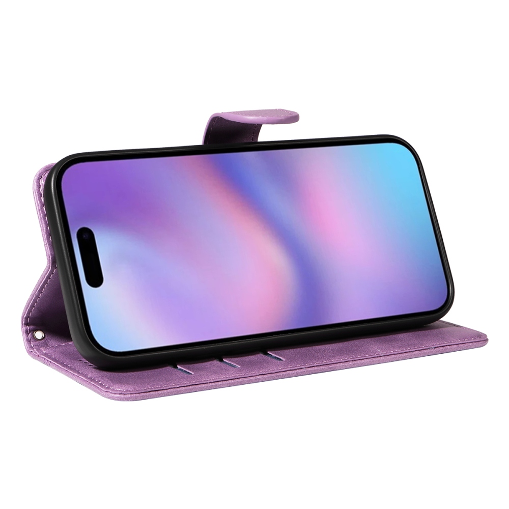 Póló alakú könyvtáska iPhone 17 készülékhez - világos lila