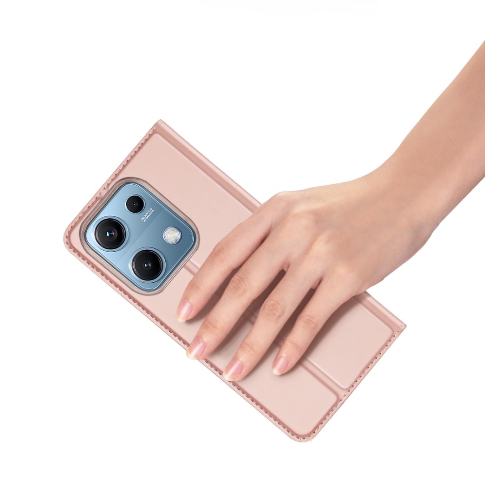 DUX könyv tok Xiaomi Redmi Note 14S-hez - rózsaarany színben
