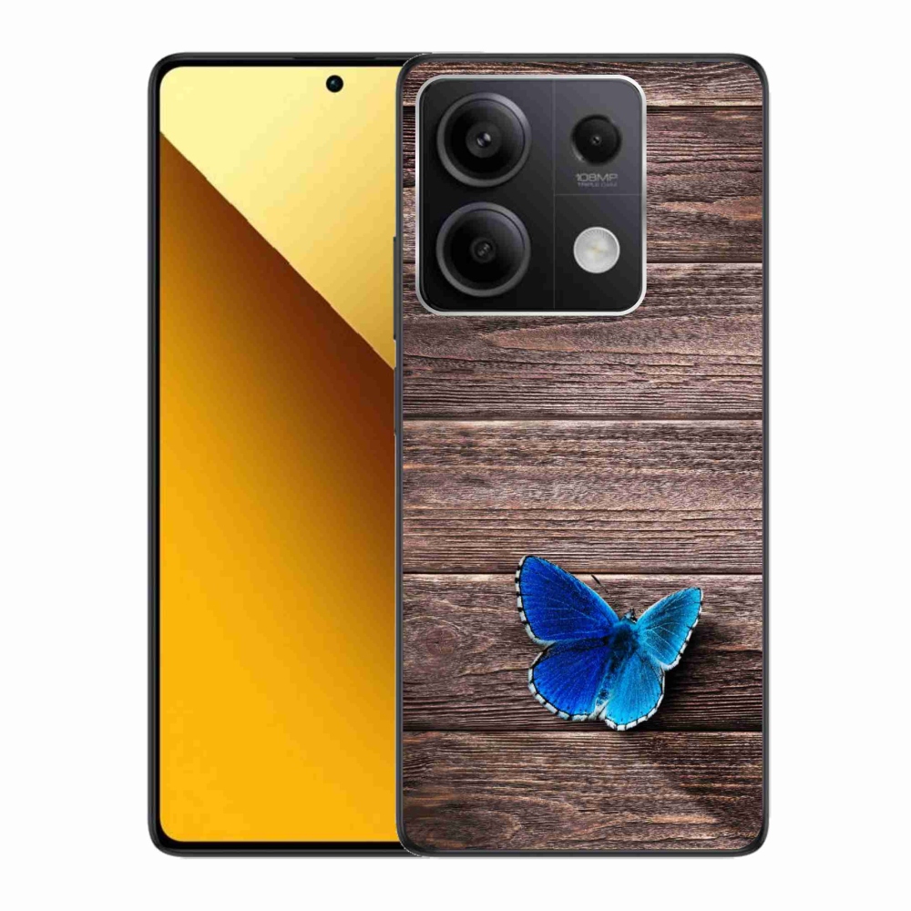 Gél borítás mmCase a Xiaomi Redmi Note 13 5G-hez - kék pillangó 1