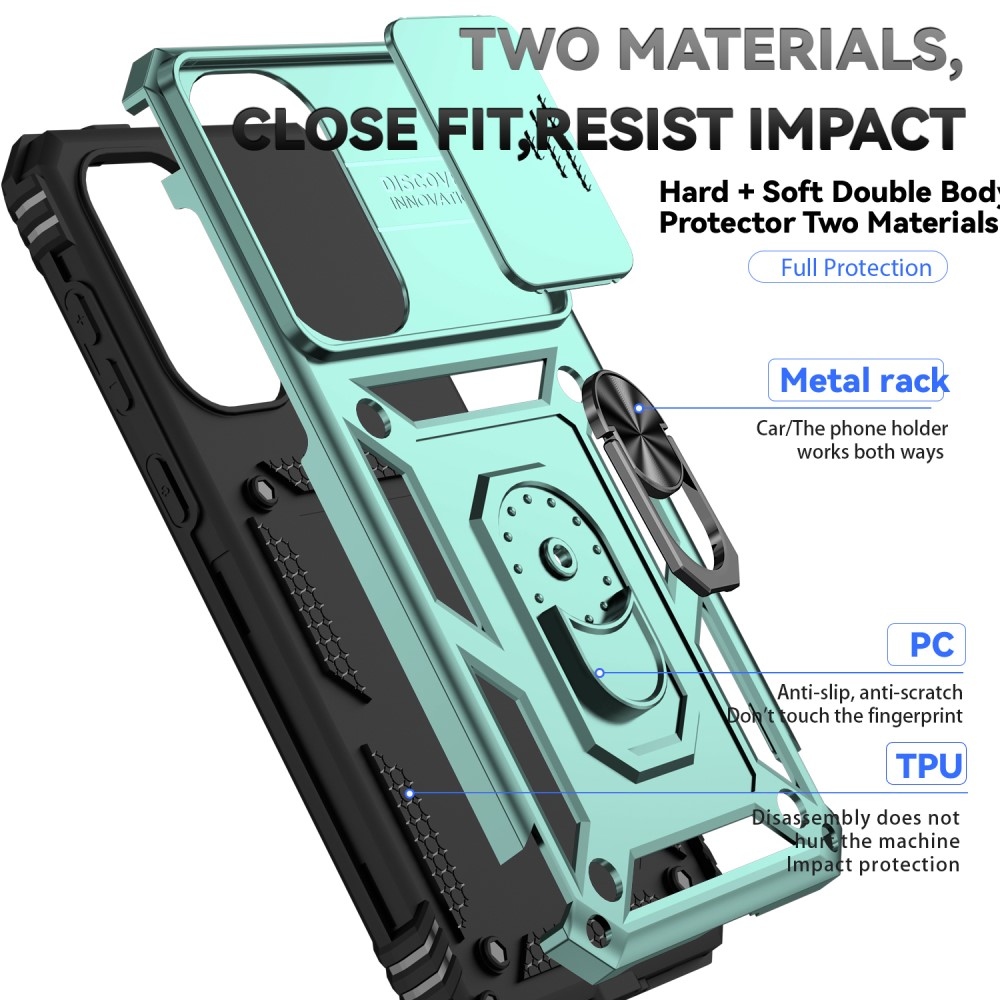 Gyűrűálló borítás Samsung Galaxy A36 5G készülékhez - zöld