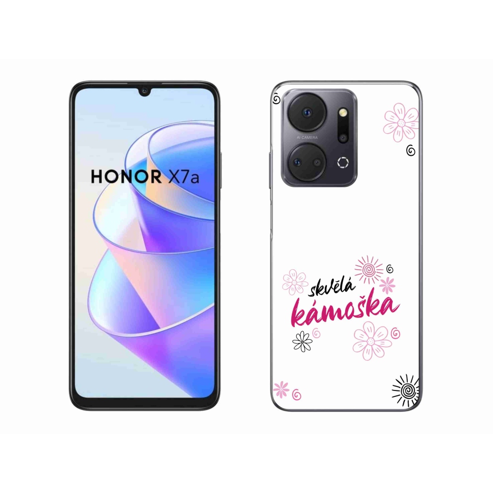 Gél borító mmCase a Honor X7a számára - nagyszerű haver fehér háttérrel