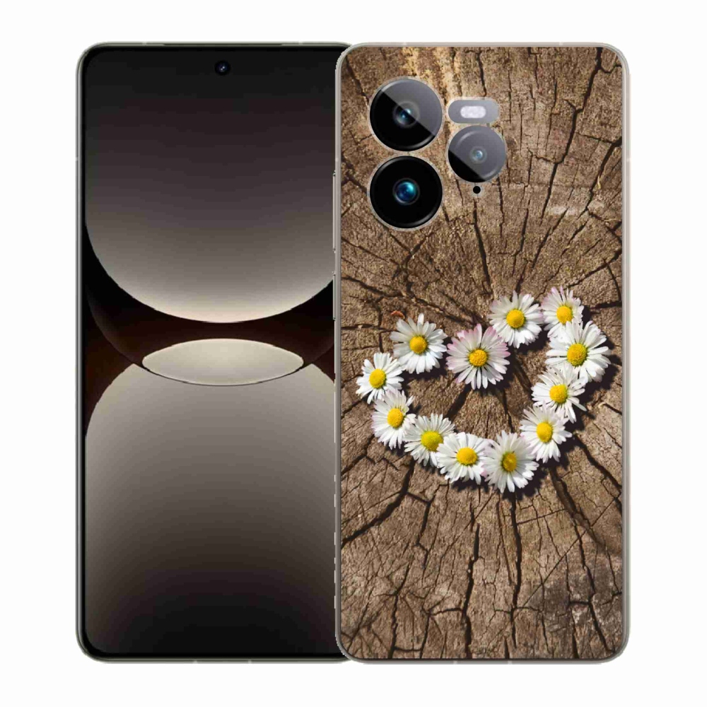 Zselés borítás mmCase a Realme GT 7 Pro 5G készülékhez - Százszorszép szív