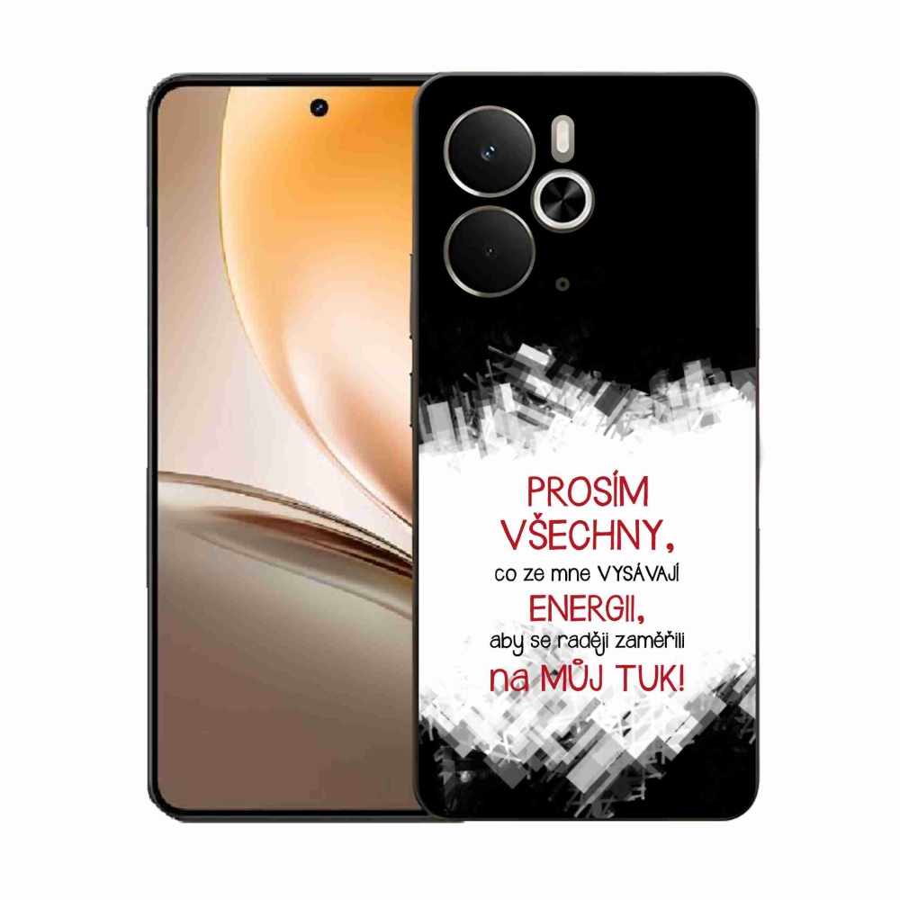 Gél borító mmCase a Realme 14 5G/14T 5G készülékhez - vicces szöveg 1 piros