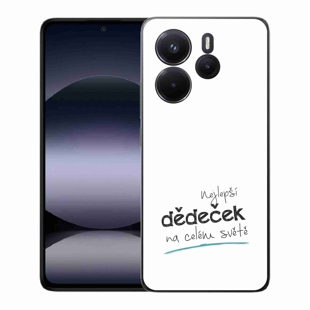 Gél borító mmCase a Xiaomi Redmi Note 14 - a legjobb nagypapa 3 fehér háttérrel