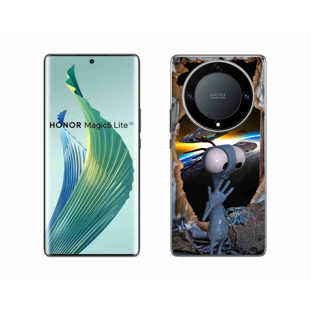 Zselés borítás mmCase a Honor Magic 5 Lite 5G számára - idegen