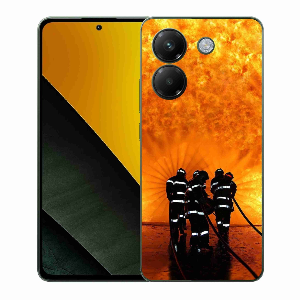 Gél borítás mmCase a Xiaomi Poco M7 Pro 5G-hez - tűz