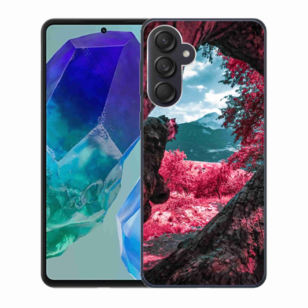 Gél borítás mmCase Samsung Galaxy M55 5G - hegyi kilátás