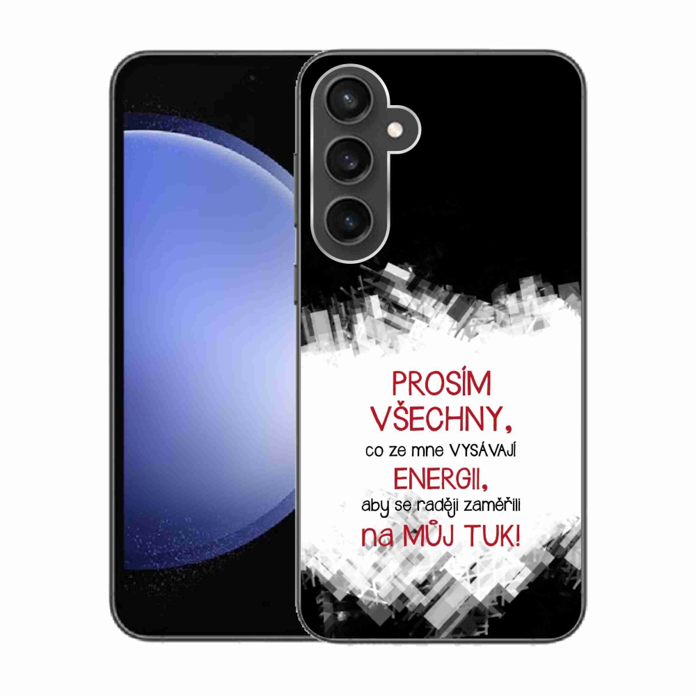 Gél borító mmCase Samsung Galaxy S23 FE - vicces szöveg 1 piros