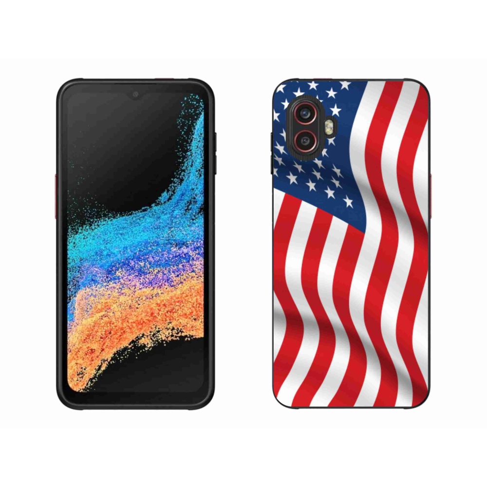 Gél borítás mmCase Samsung Galaxy Xcover 6 Pro - amerikai zászlóhoz