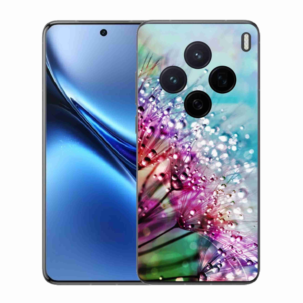 Zselés borító mmCase a Vivo X200 5G-hez - színes virágok