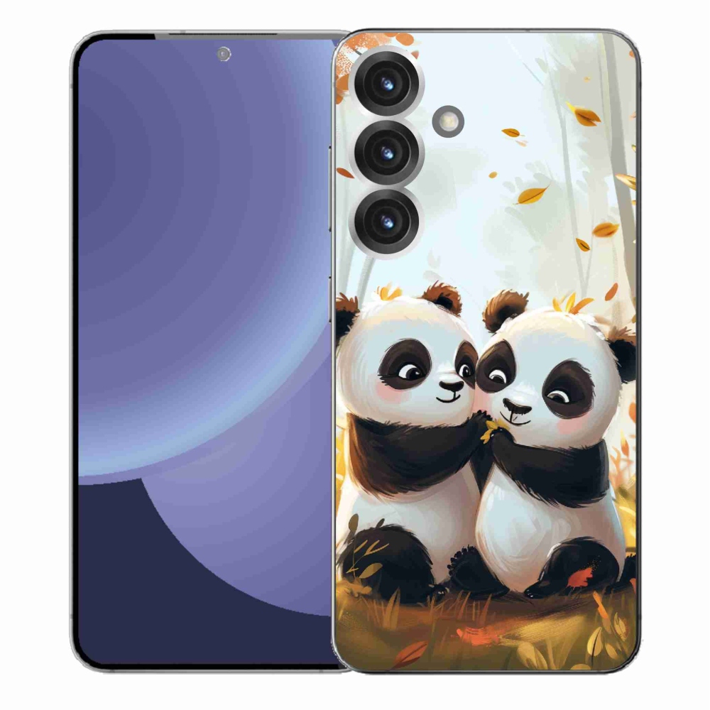 Zselés borítás mmCase Samsung Galaxy S25+ készülékhez - pandák