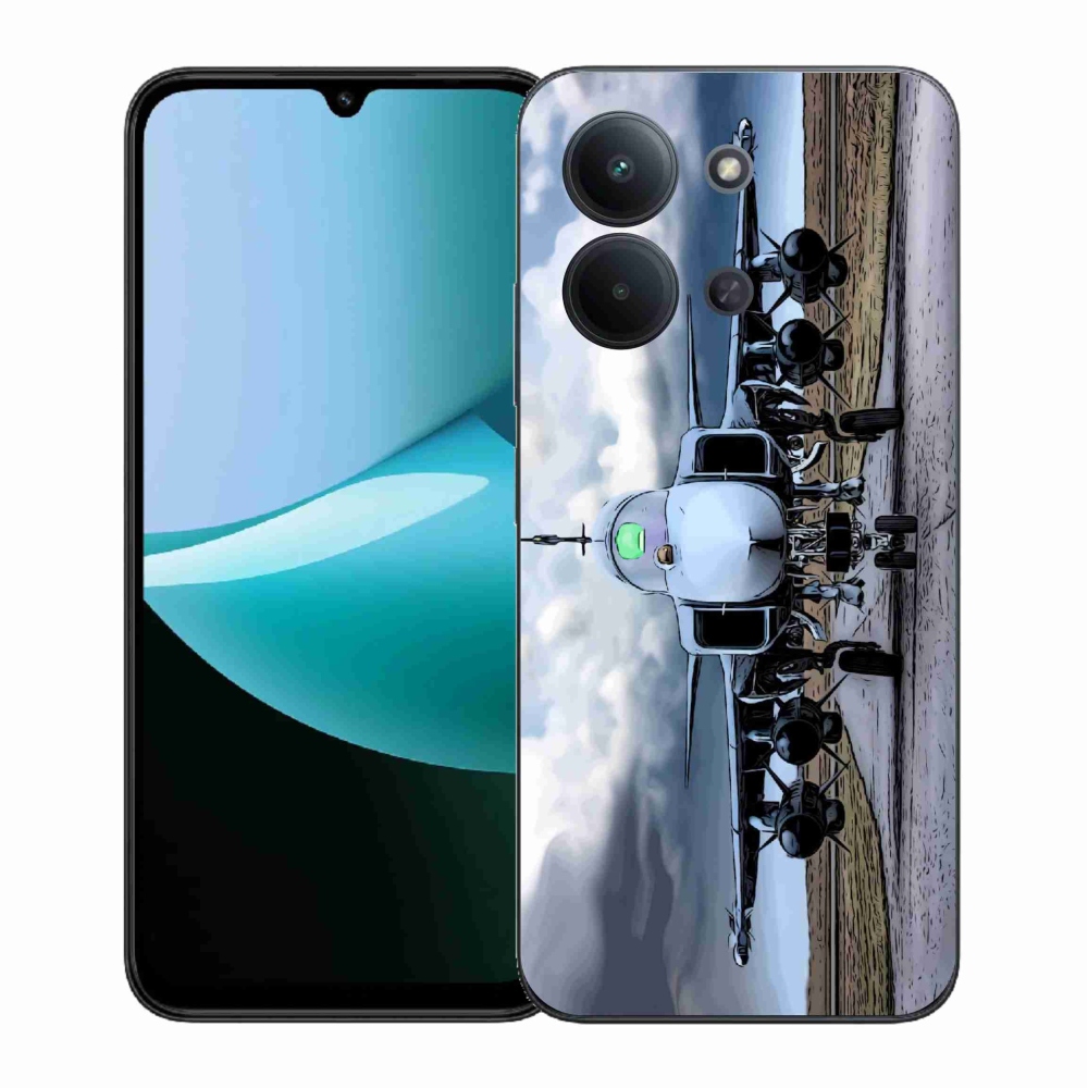 Gélburkolat mmCase a Xiaomi Redmi 15C 4G (171mm)/Poco C85 4G (171mm) - katonai repülőgéphez