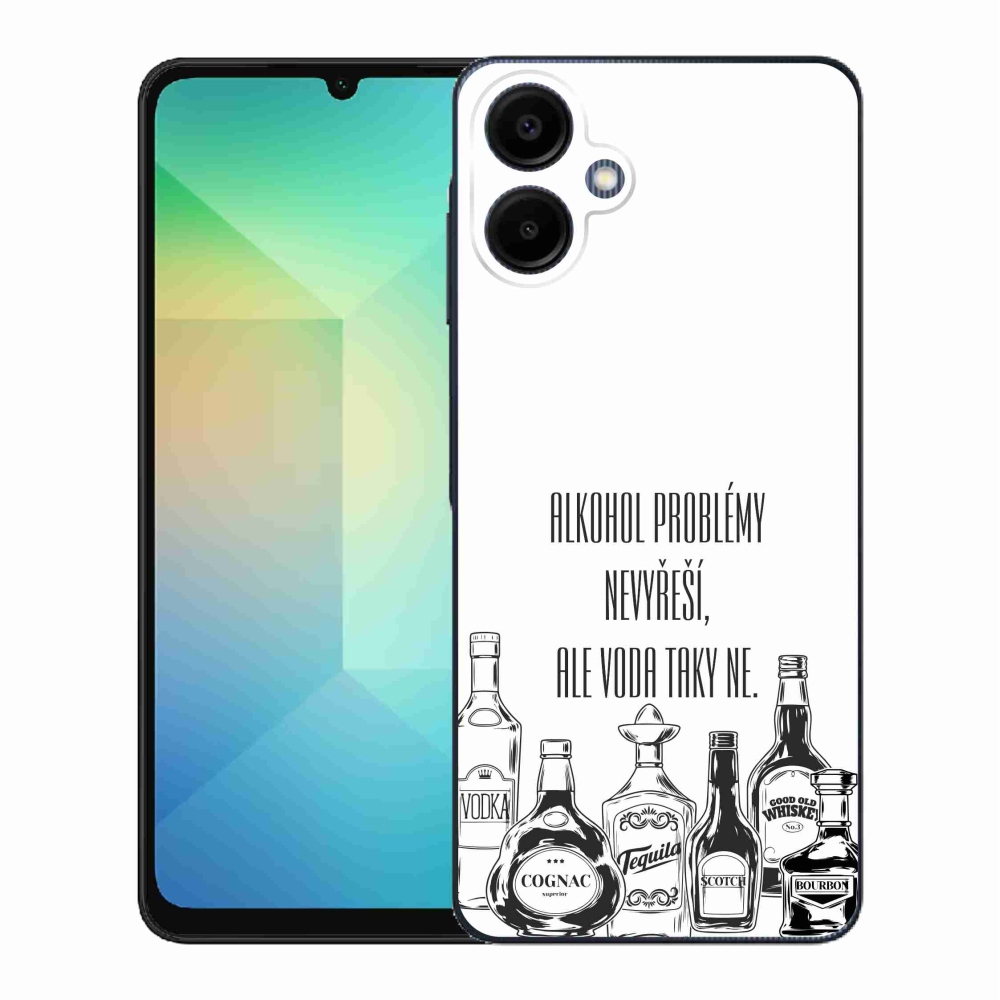 Gél borító mmCase Samsung Galaxy A06 4G - vicces szöveg fehér háttérrel