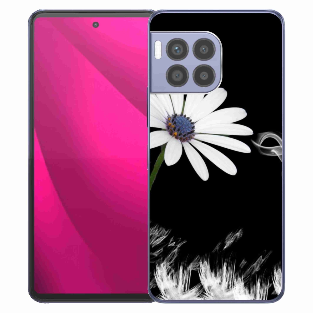 Gél védőhuzat mmCase a T-Mobile T Phone 2 Pro készülékhez - fehér virág