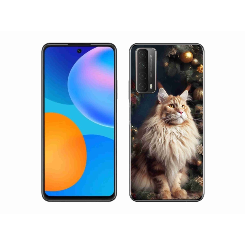Zselés borítás mmCase a Huawei P Smart (2021) - macska a fánál