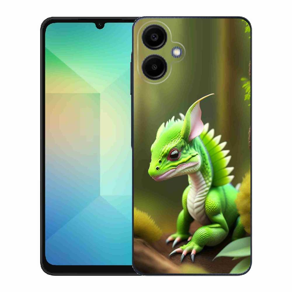 Zselés borítás mmCase Samsung Galaxy A06 4G - zöld sárkányhoz