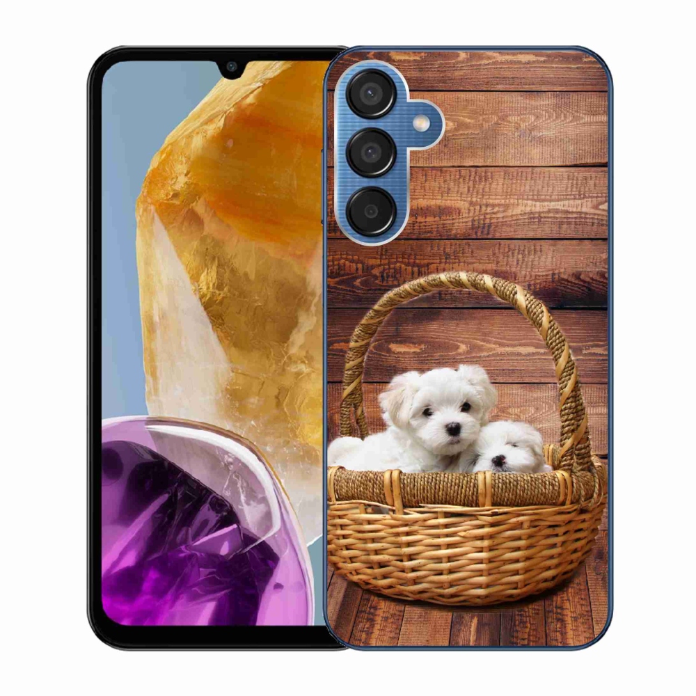 Gél védőhuzat mmCase Samsung Galaxy M15 5G - kölyökkutyákhoz