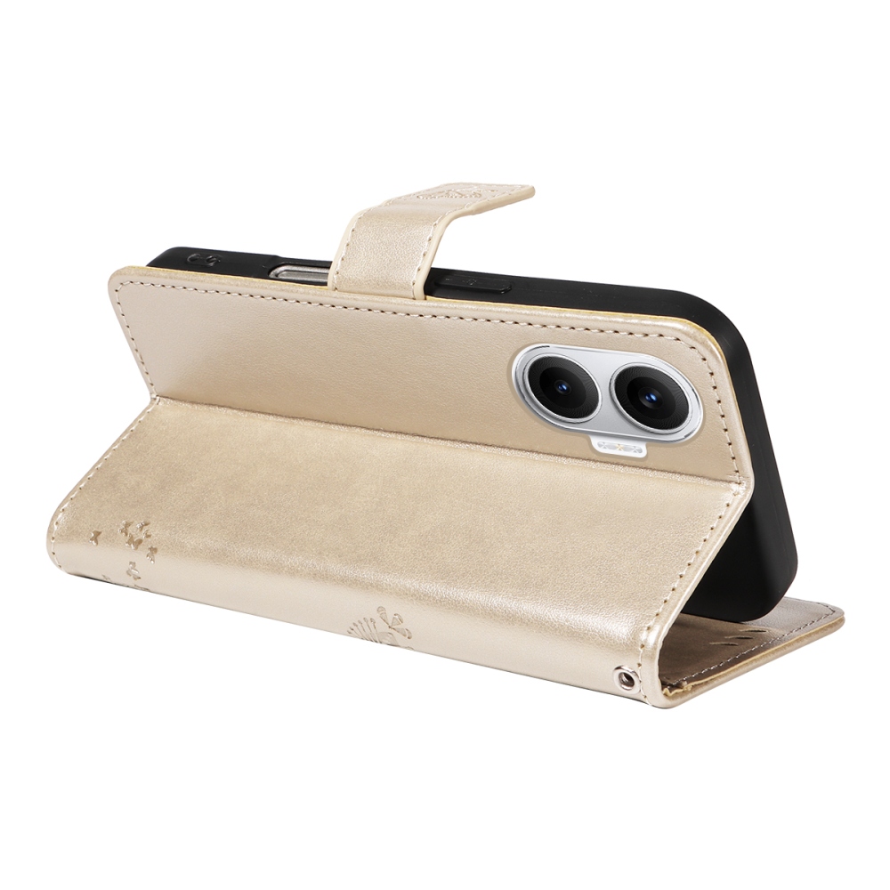 Fák könyv tokja Xiaomi Poco F7 5G - arany színű