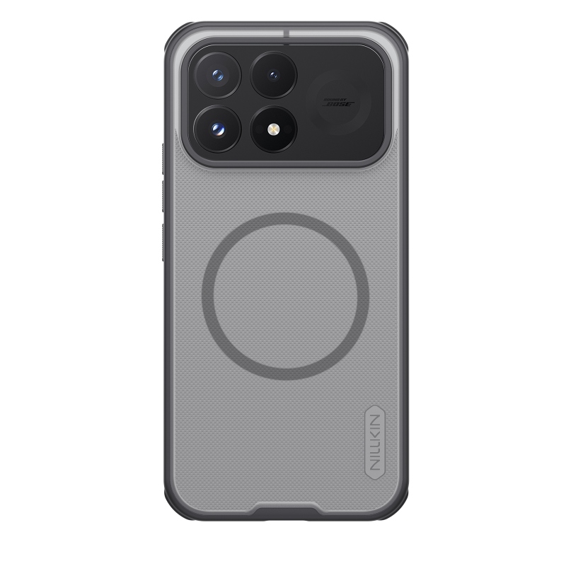 Nillkin Super Frosted PRO mágneses hátlap a Poco F9 Pro-hoz, átlátszó fekete