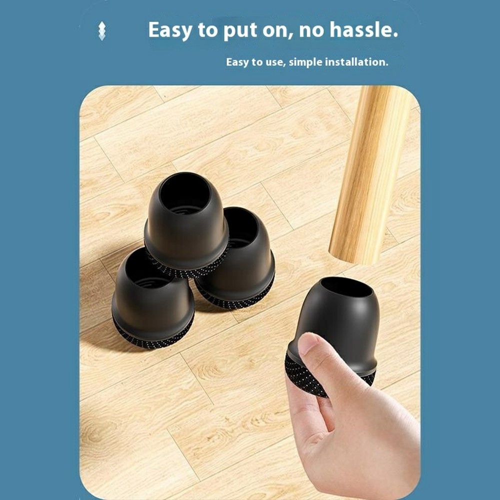 Szilikon védőkupakok bútorlábra 24 db