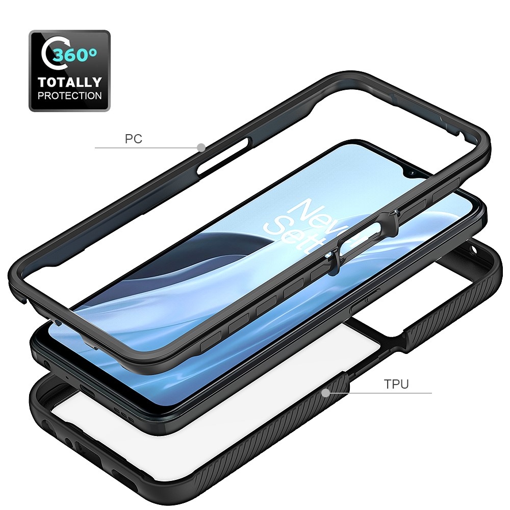 Tartós hibrid keretborítás a Realme Narzo 50 készülékhez - fekete