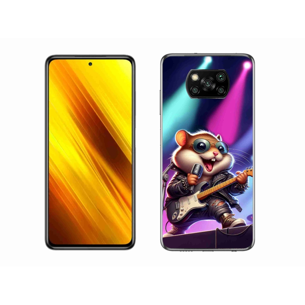 Gél borítás mmCase a Xiaomi Poco X3-hoz - hörcsög rocker