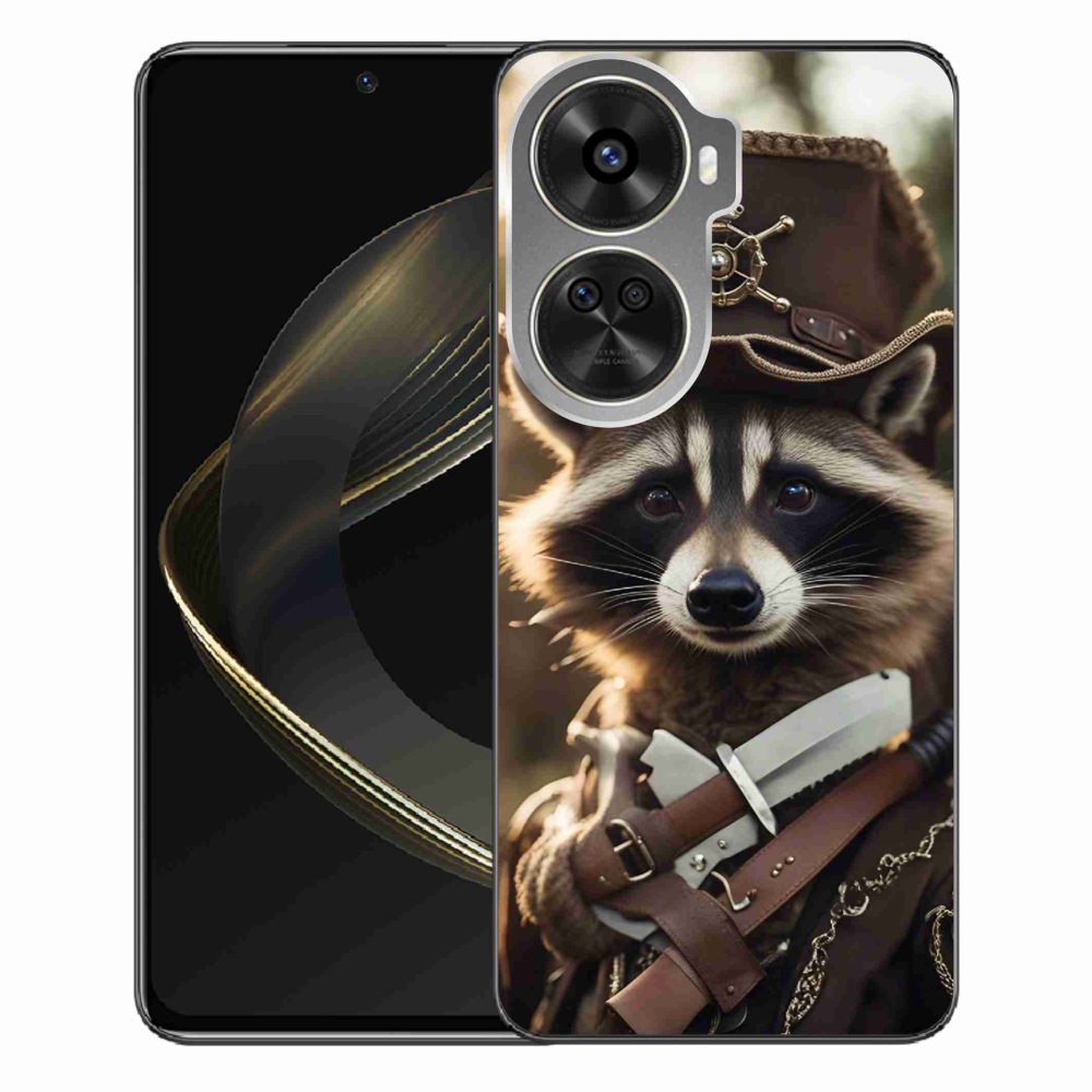 Gél borítás mmCase a Huawei Nova 12 SE-hez - mosómedve egyenruhában