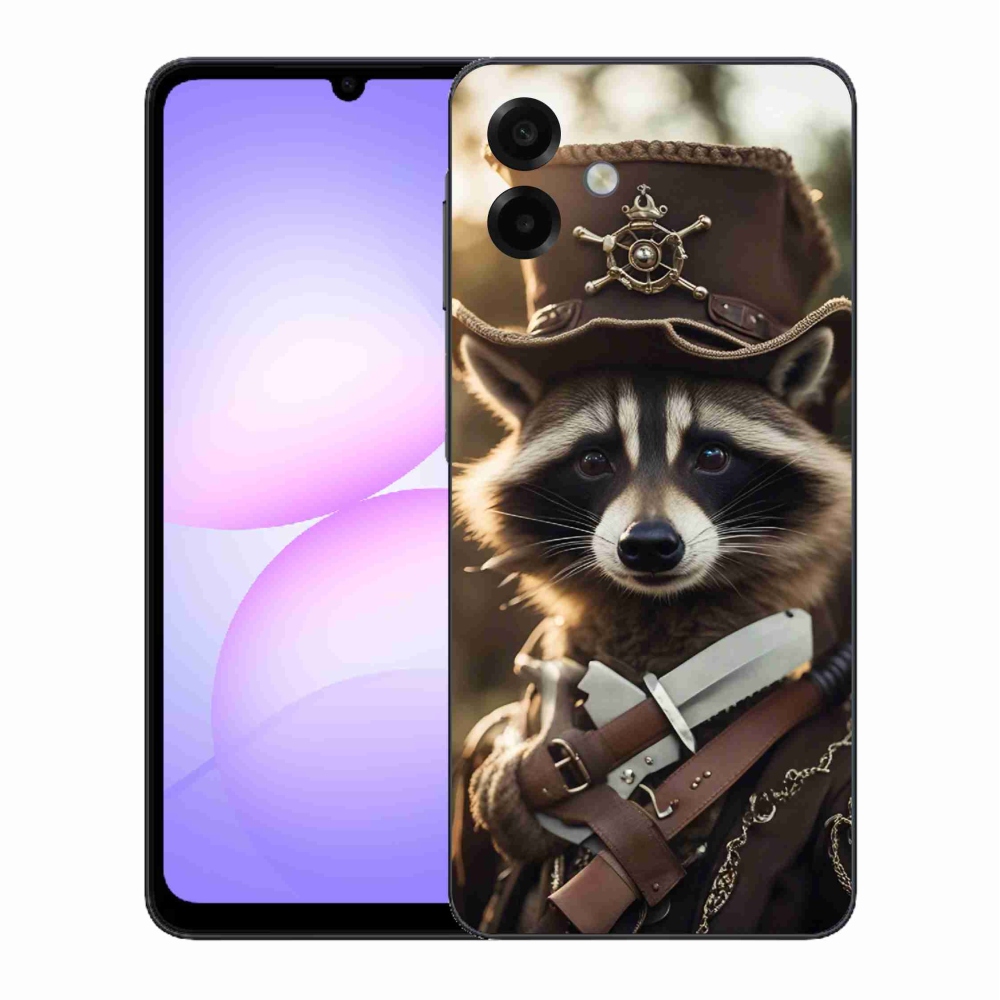 Zselés borítás mmCase Samsung Galaxy A07 4G - mosómedve egyenruhában