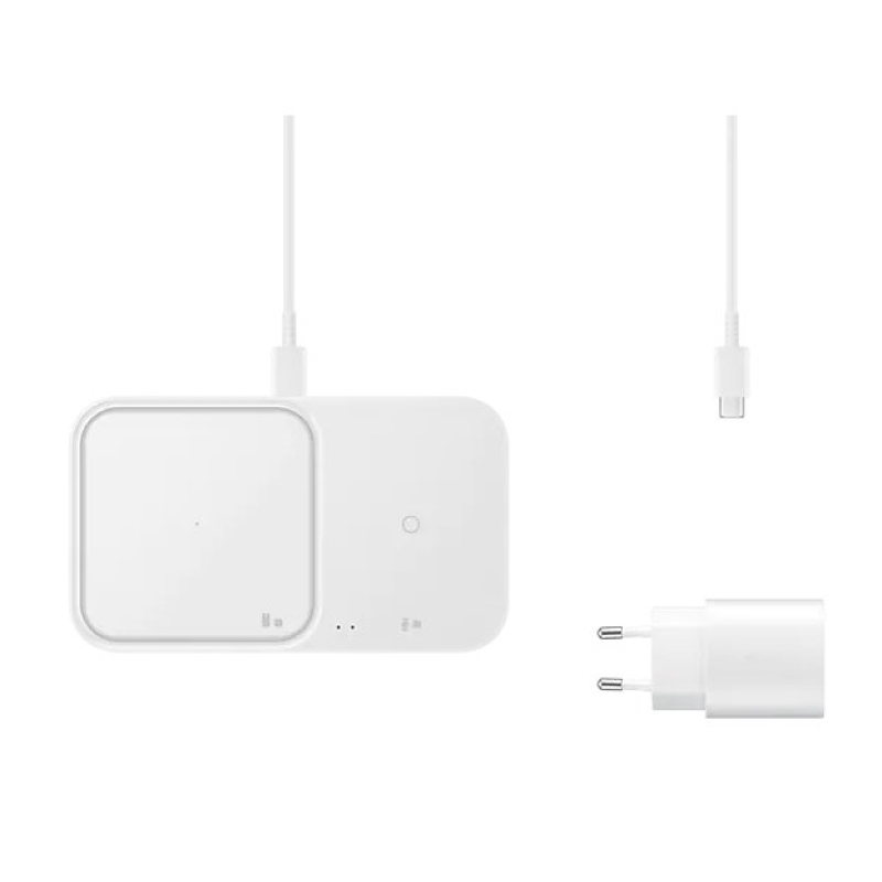 EP-P5400TWE Samsung DUO Pad vezeték nélküli töltéshez fehér + adapter