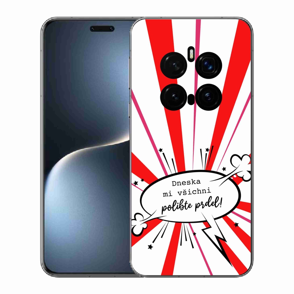 Gél borító mmCase a Honor Magic 7 Pro 5G készülékhez - vicces szöveg 15 fehér háttérrel