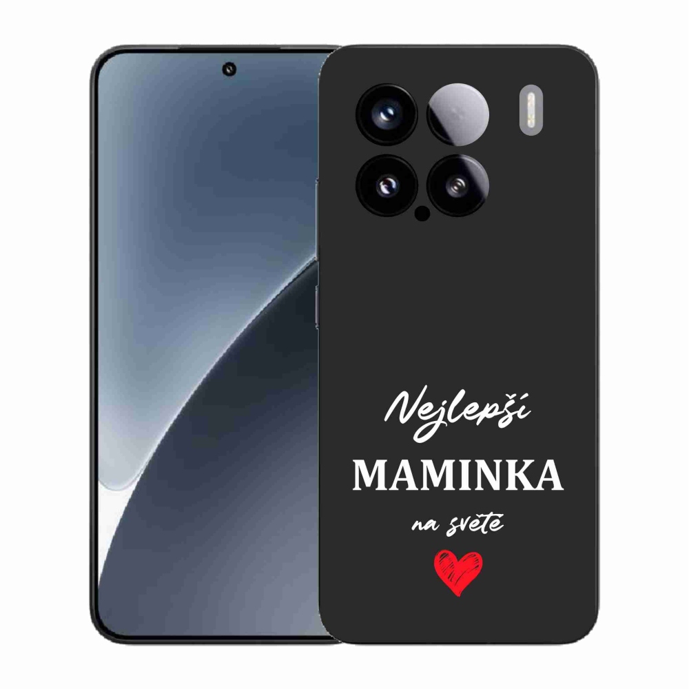 Gél borító mmCase a Xiaomi 15 - legjobb anya 1 fekete háttérrel