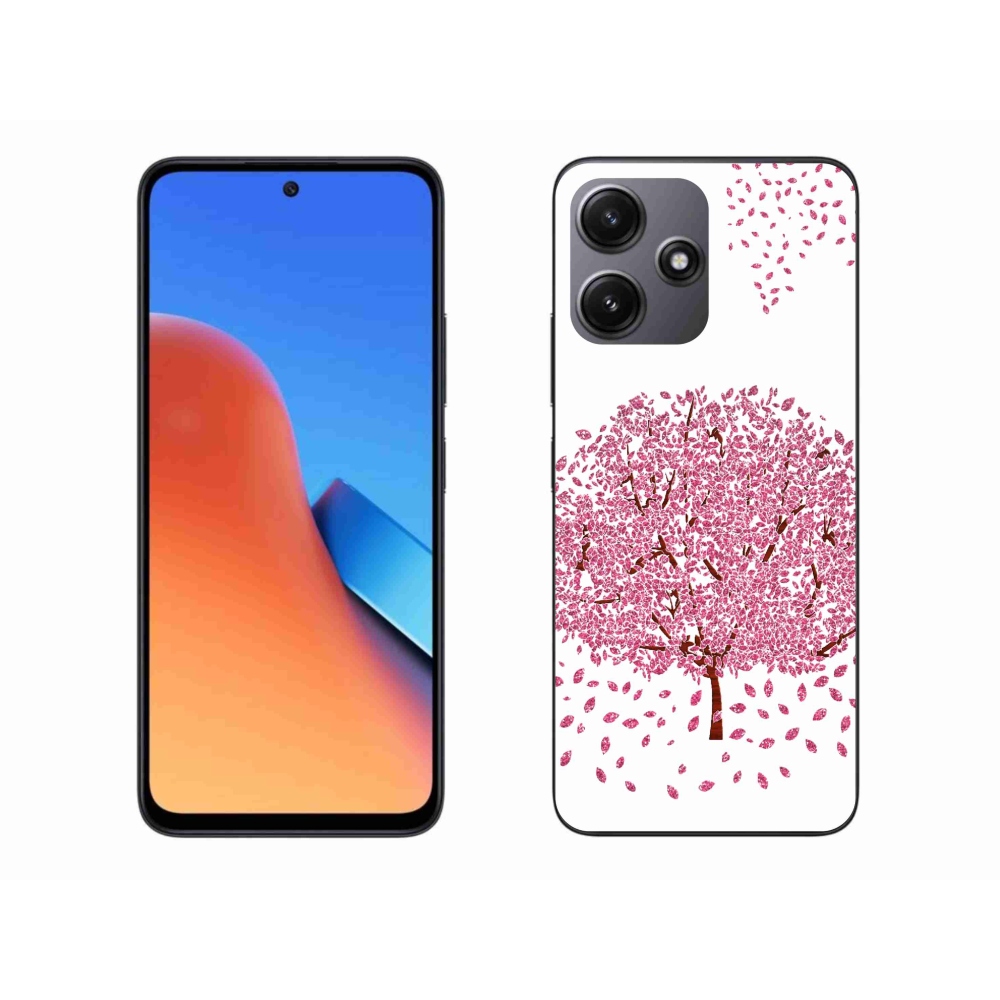 Gél borítás mmCase a Xiaomi Redmi 12 5G számára - rajzfilmfa levelekkel