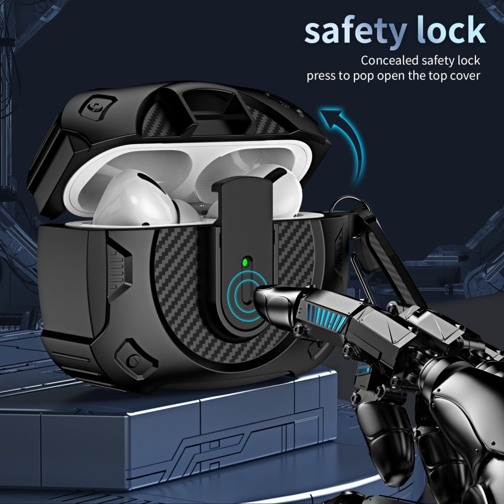 Hook tartós tok az Apple AirPods 4 készülékhez - Fekete