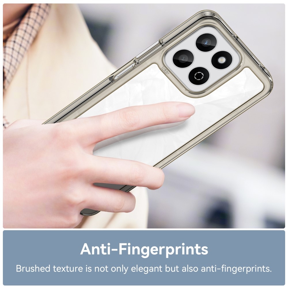 Gél tok fix hátlappal a Honor 200 Smart 5G készülékhez - szürke