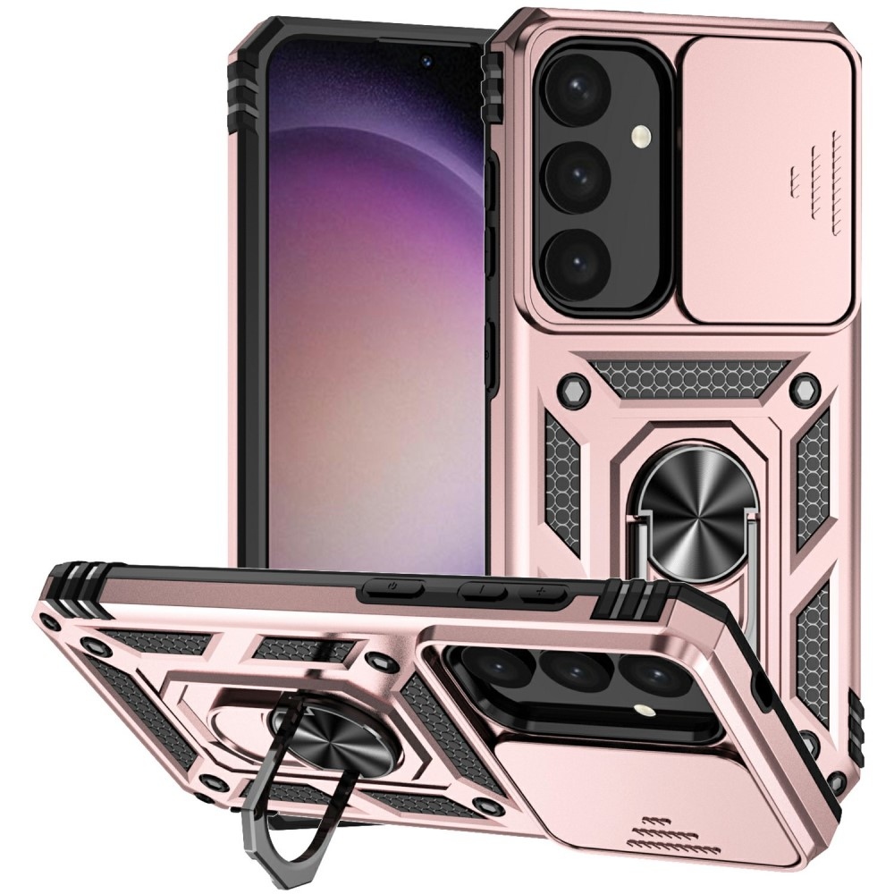 Gyűrűálló borítás Samsung Galaxy S25+ készülékhez - rózsaarany