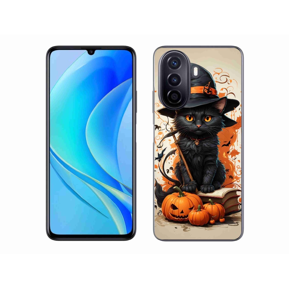 Gél borítás mmCase a Huawei Nova Y70 készülékhez - cat wizard