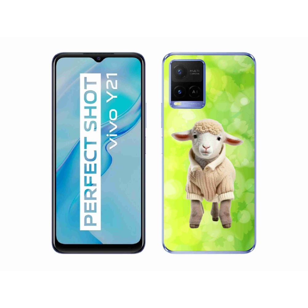 Zselés borítás mmCase a Vivo Y21/Y21s/Y33s készülékhez - bárány pulóverben