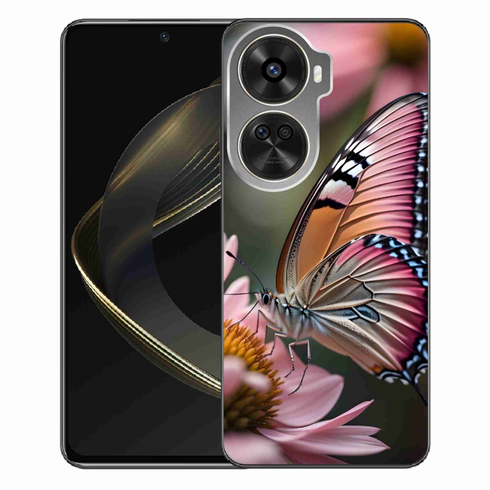 Gél borítás mmCase a Huawei Nova 12 SE számára - színes pillangó