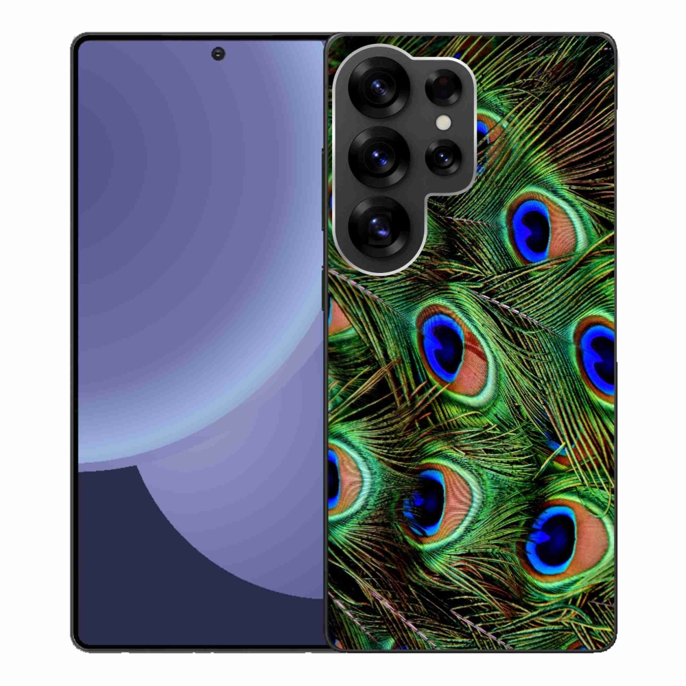 Zselés borítás mmCase Samsung Galaxy S25 Ultra készülékhez - pávatoll