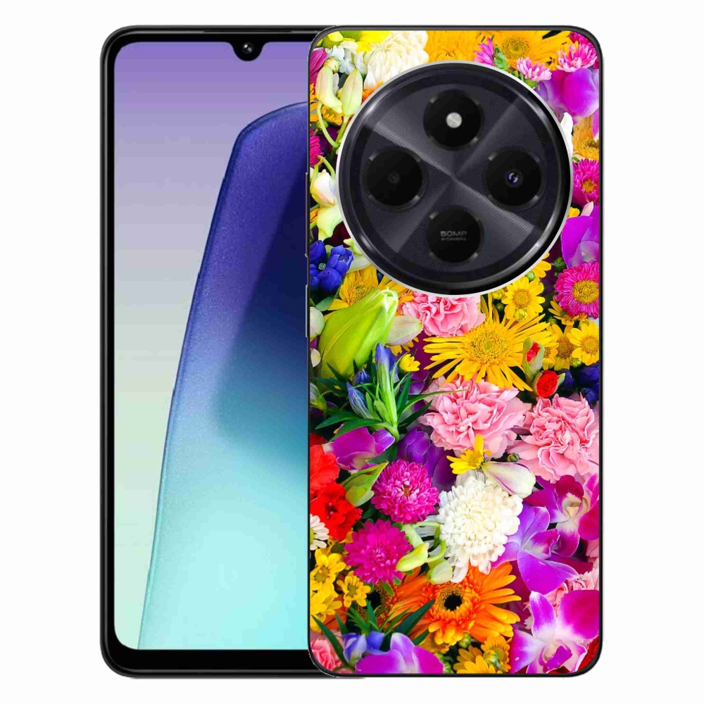 Gél borító mmCase a Xiaomi Redmi 14C/Poco C75-hez - virágok 12