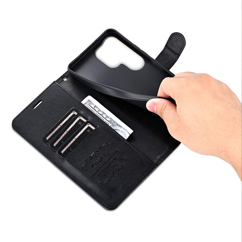 AZNS könyv tok Samsung Galaxy S25 Ultra készülékhez - fekete