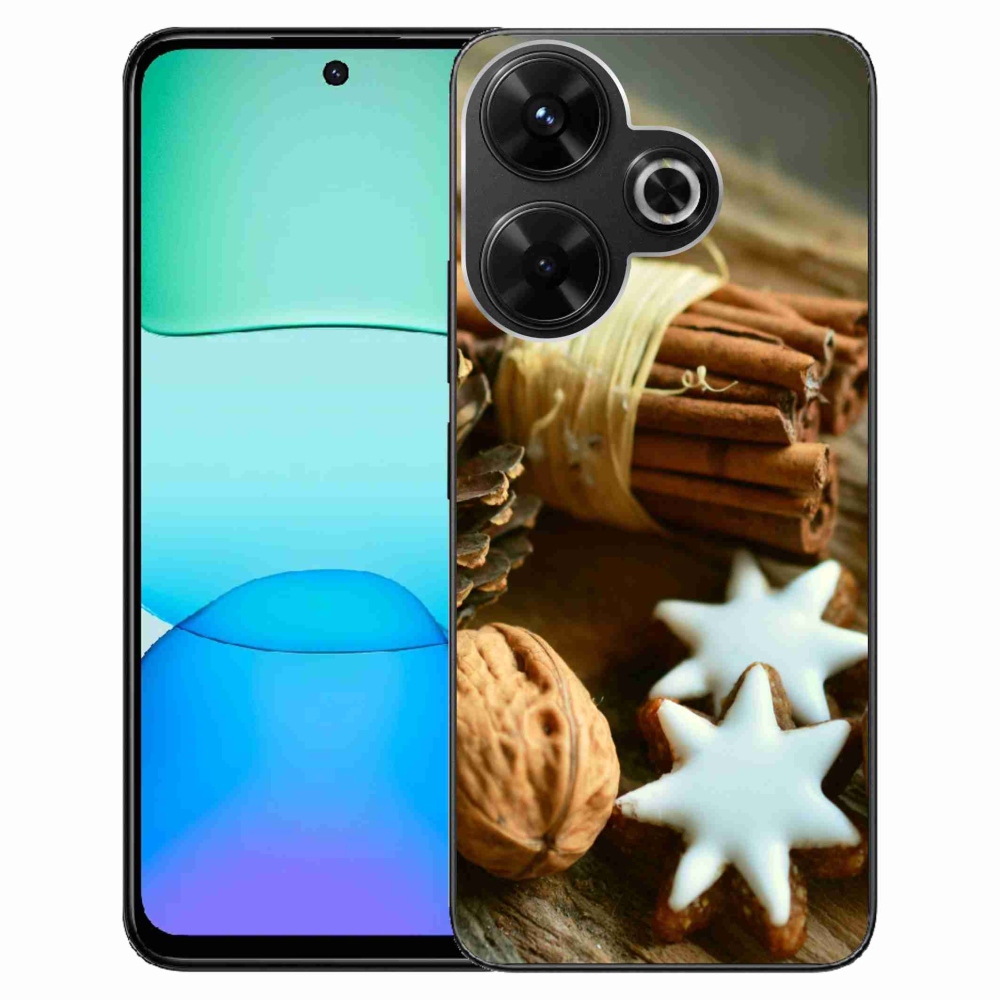 Gél borítás mmCase a Xiaomi Redmi 13 4G/Poco M6 4G - fahéj és mézeskalács számára