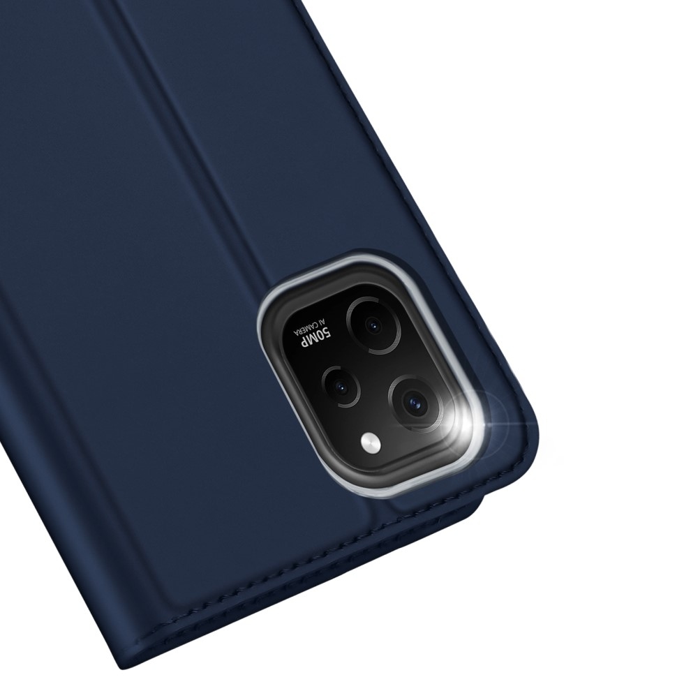 DUX könyvtáska Huawei Nova Y61-hez - sötétkék