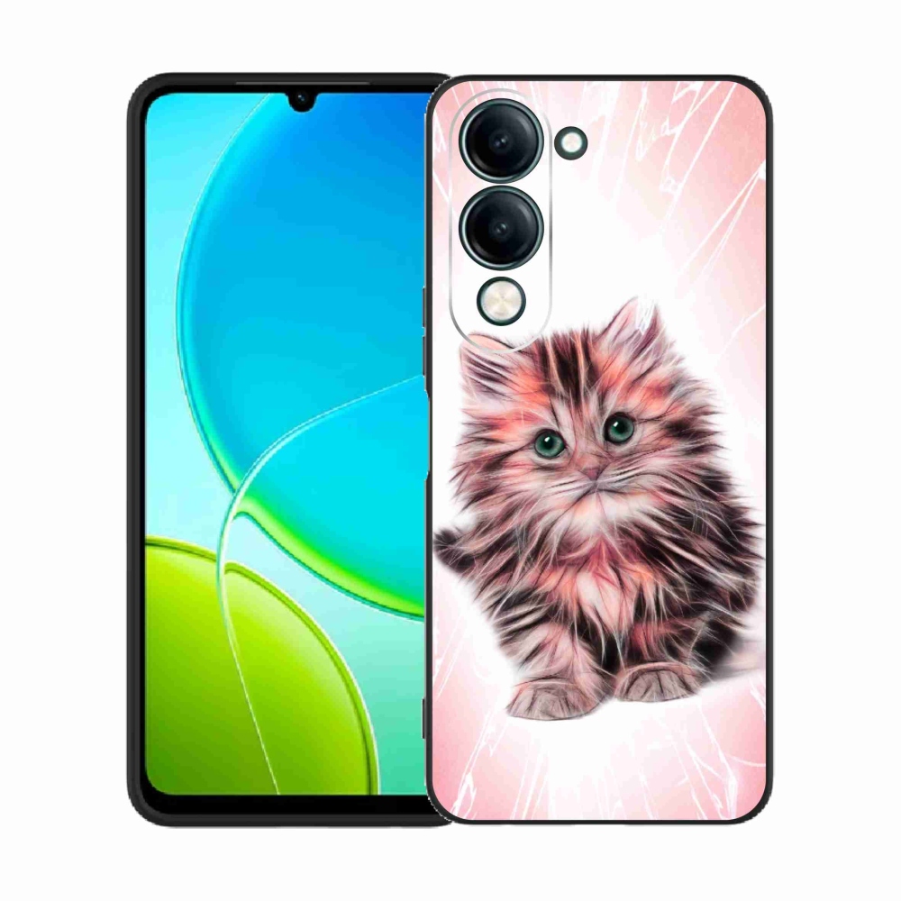 Gél borító mmCase a Vivo Y29s 5G-hez - aranyos cica