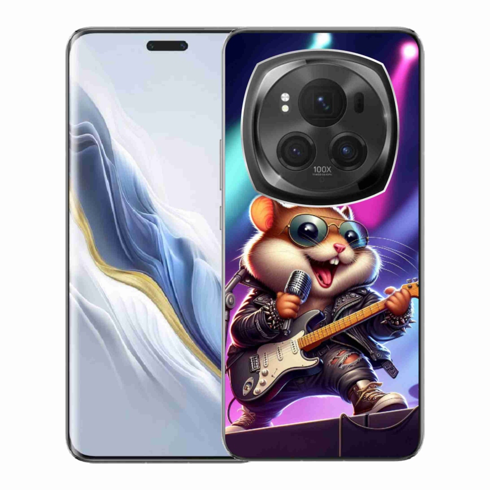 Gél borítás mmCase a Honor Magic 6 Pro 5G számára - hörcsög hintaló