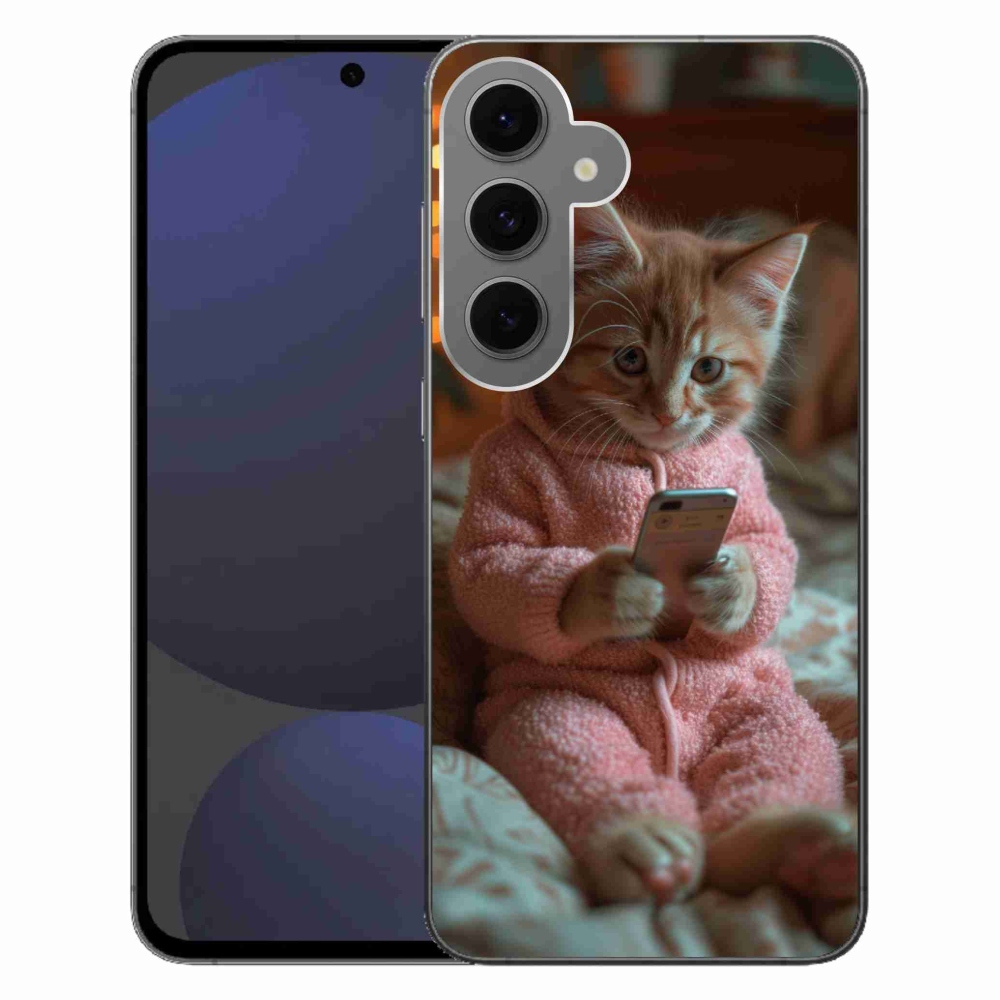 Zselés borítás mmCase Samsung Galaxy S24 FE - baba mobillal