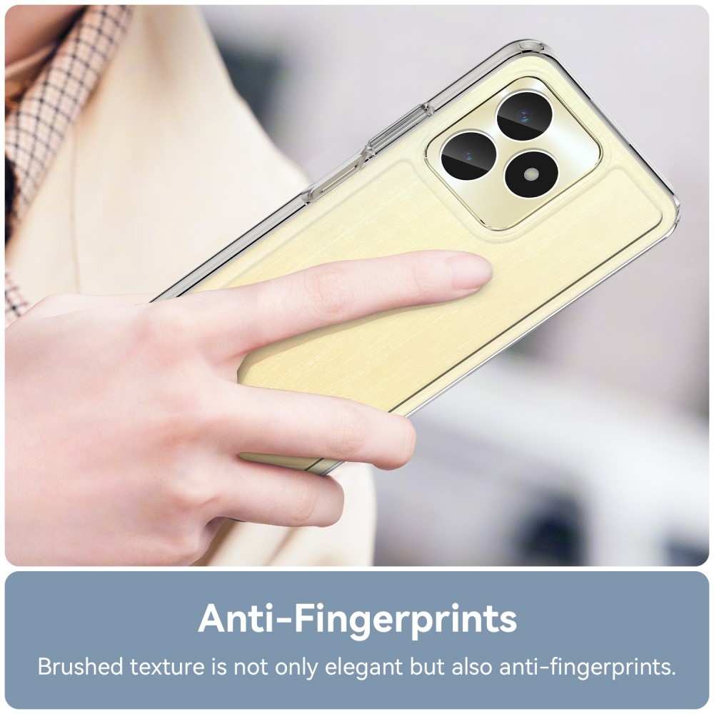 Gél tok fix hátlappal a Realme C51/C53 készülékhez - átlátszó