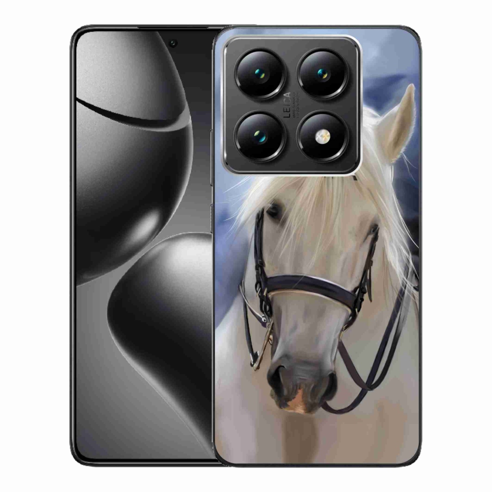 Gél borítás mmCase a Xiaomi 14T Pro számára - fehér ló