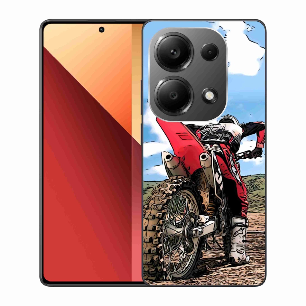 Zselés borítás mmCase a Xiaomi Redmi Note 13 Pro 4G/Poco M6 Pro - moto számára
