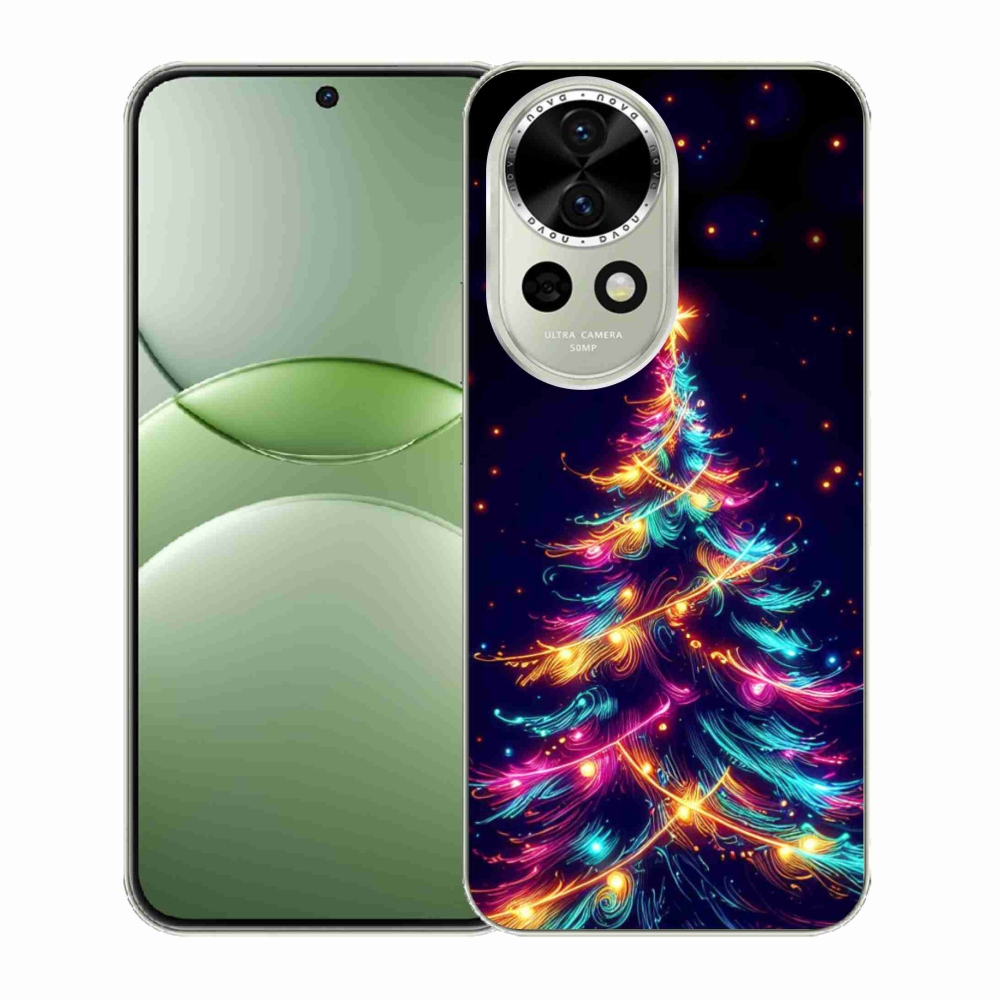 Gél borítás mmCase a Huawei Nova 13 5G-n - neon karácsonyfa